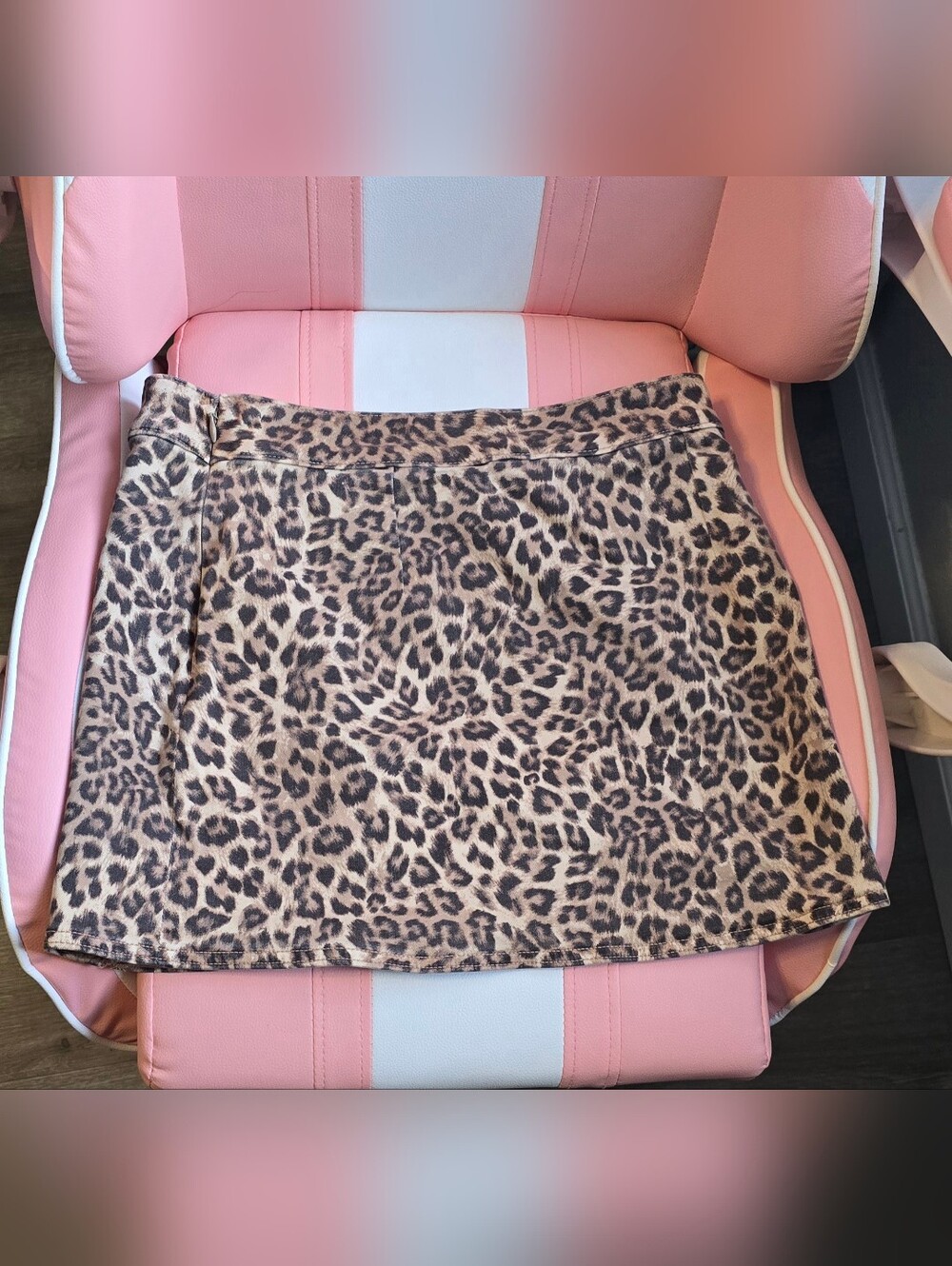 Leopard Print Skirt - Beige Brown American Eagle Outfiters